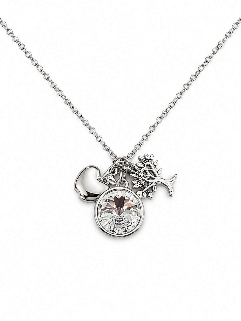 CHARMING INSPIRATIONS Swarovski Crystal Family Apple Tree Gift Necklace